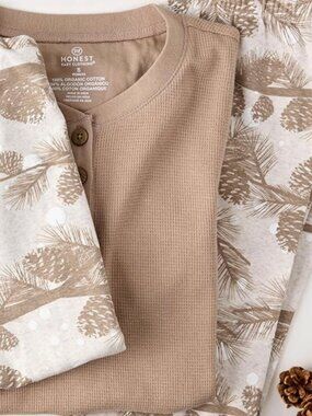 HonestBaby Family Matching Holiday Pajamas 100% Organic Cotton - Women XS